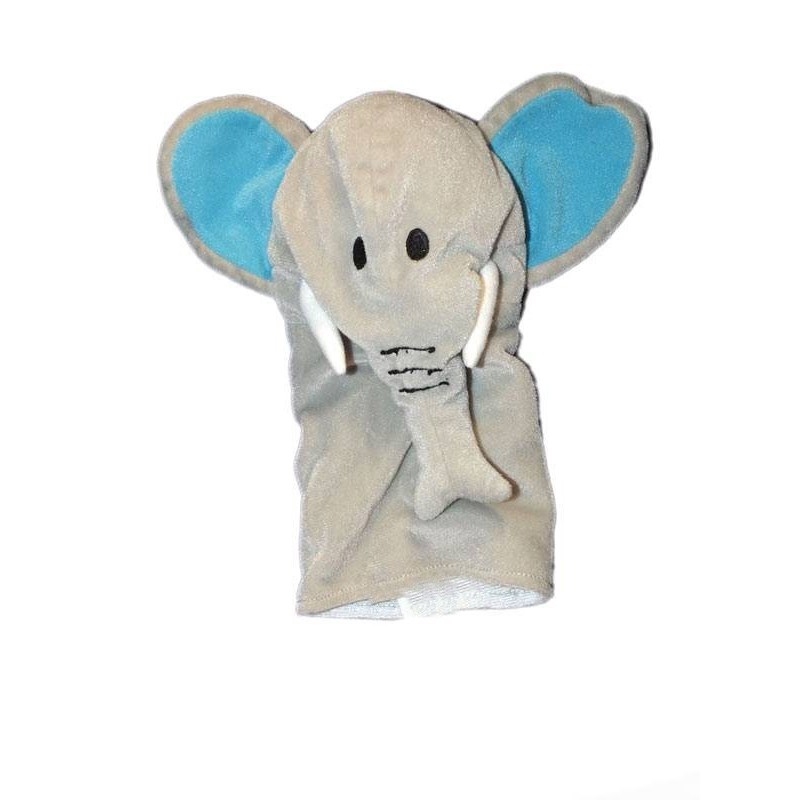 Doudou Marionnette Elephant gris Klappar Vild IKEA (18992)