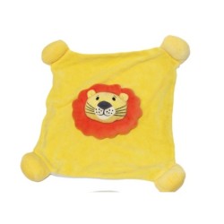 Doudou plat Lion jaune orange Althans Club (27177)