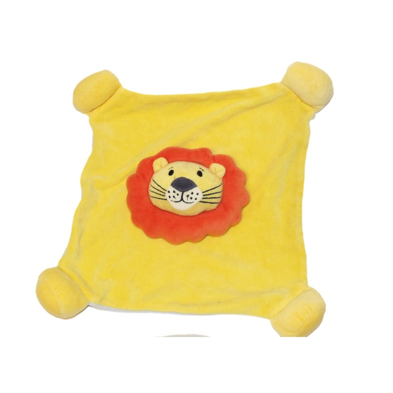 Doudou plat Lion jaune orange Althans Club (27177)