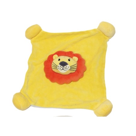 Doudou plat Lion jaune orange Althans Club (27177)