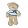POMMETTE Doudou Ours beige pull marin Canard Mouette 22 cm (19972)
