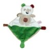 Doudou Koala panda Mouchoir blanc vert Pommette (21877)