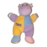 Doudou Hippootame jaune mauve bleu Grelot Jungle 25 cm GUND (24990)