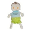 Doudou Garçon bleu vert BABYSUN 28 cm - Ne fonctionne plus (22995)