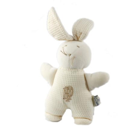 Peluche doudou Lapin blanc 26 cm Les Petites Marie (18462)
