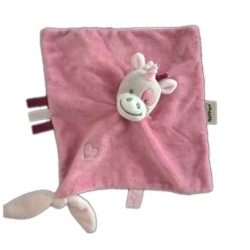 Doudou plat licorne rose Nattou Lili Jade et Nina (21776)