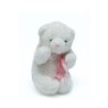 Doudou peluche Ours blanc musical Nounours 20 cm (28363)