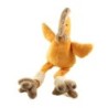 Peluche doudou poule Coq orange 25 cm assis
