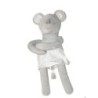 Peluche doudou Souris grise robe pois Obaibi 36 cm (27579)