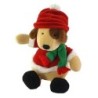 Doudou peluche Chien beige manteau Echparpe Bonnet Hiver Noel Gipsy 24 cm (22908)