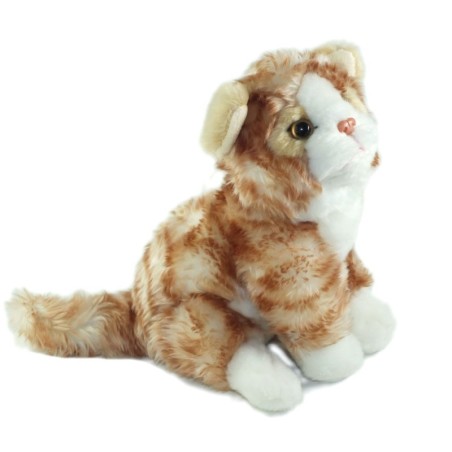 Doudou peluche Sonore Chat roux qui miaule Gipsy 20 cm - Ne fonctionne plus (25993)