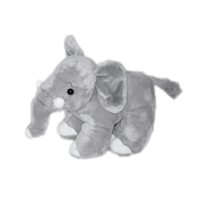 Doudou peluche elephant gris Gipsy hauteur 20 cm (18822)