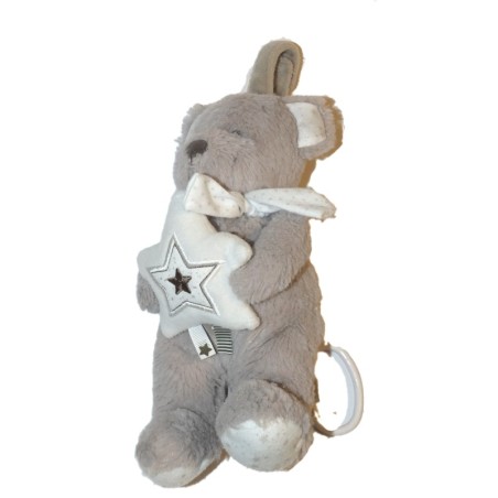 Peluche Ours musical Etoile Pommette 28 cm (26938)
