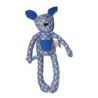 Doudou chien bleu Fleurs Pommette 32 cm (27120)