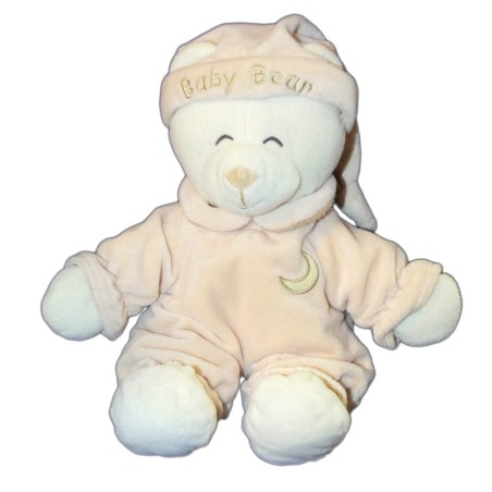 Doudou peluche Ours beige Lune GIPSY 28 cm (10600)