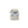Doudou lapin blanc Chemise bleue rayures Jacadi 13 cm (28245)