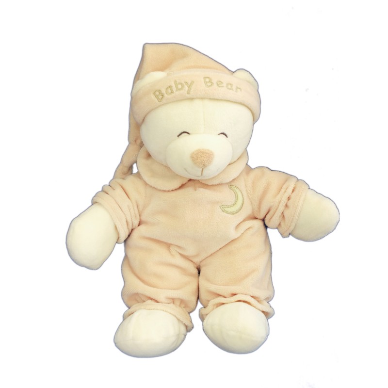 Doudou peluche OURS beige GIPSY H 28 cm Collections Peluches (12433)