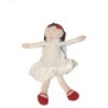 Doudou poupée Jacadi robe blanche ailes 32 cm Fille ange (27432)
