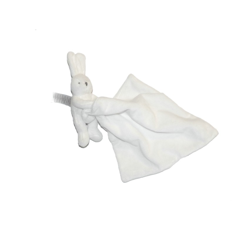 Doudou Lapin blanc Mouchoir Jacadi Paris (26908)