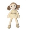 Doudou poupée beige robe jaune Bukowski  30 cm (27607)
