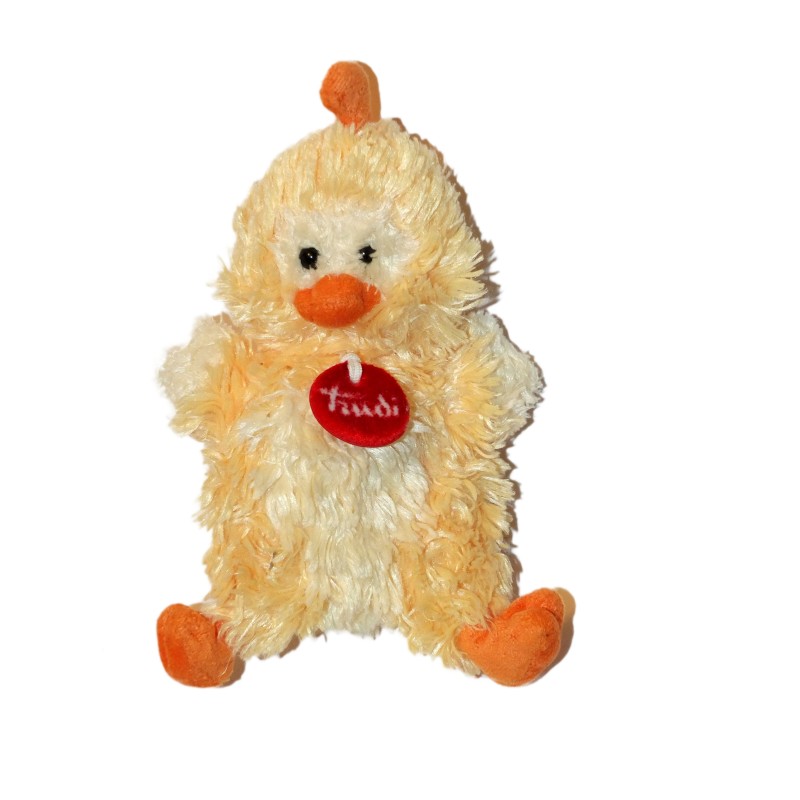 Doudou peluche poussin jaune TRUDI 20 cm (27506)
