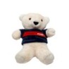 Peluche Ours beige Pompy Sapeurs Pompiers de France T shirt bleu rouge O 50 (28216)