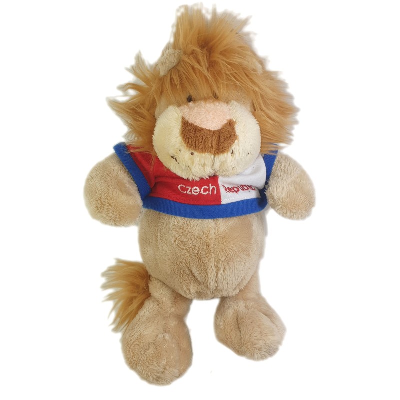 Peluche doudou Lion beige 26 cm CZECH REPUBLIC Sparkys (25961)