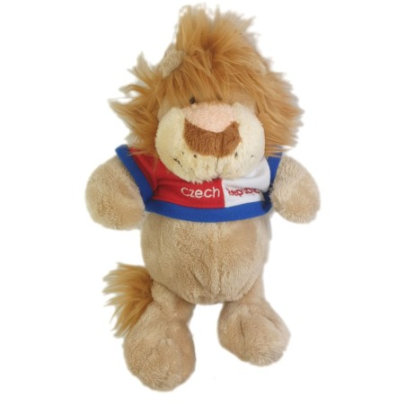 Peluche doudou Lion beige 26 cm CZECH REPUBLIC Sparkys (25961)