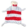 CP INTERNATIONAL Doudou Ours bleu rouge rayures (25885)
