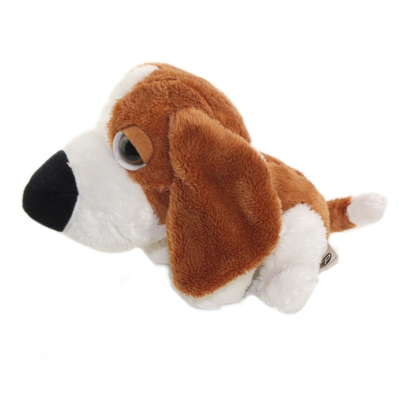 Peluche Doudou chien marron blanc 20 cm CP INTERNATIONAL (26291)