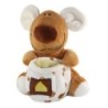 Peluche doudou Souris marron Poche fromage 21 cm CP International (23286)