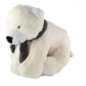 Peluche Ours blanc Echarpe grise 26 cm CP International (23290)