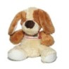 Peluche Doudou Chien marron beige clair blanc cassé crème Trudi 24 cm (17734)