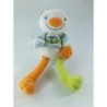 Peluche doudou chat The Best Kimbaloo La Halle bleu vert orange 28 cm (20292)
