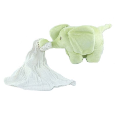 KIMBALOO KIMBALOO Peluche doudou Elephant vert Mouchoir 20 cmdoudou Girafe marron orange 20 cm (25721)