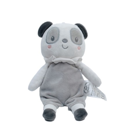 Peluche doudou Panda gris blanc Mots d'Enfants 24 cm (28513)