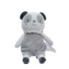 Peluche doudou Panda gris blanc Mots d'Enfants 24 cm (28513)