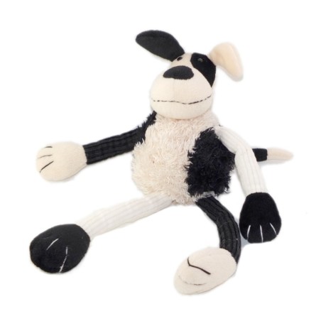 Doudou Peluche Chien blanc noir Jellycat 34 cm (26317)