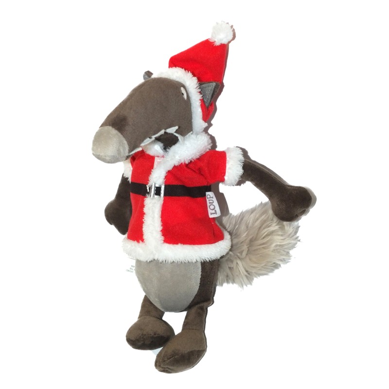 Peluche doudou Père Noël Auzou 30 cm 2018 (27113)