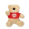 Peluche Ours beige pull rouge Jemini Je t'aime tu sais coeur 25 cm (27875)