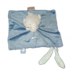 Doudou plat Nattou Jack l'elephant leu Jack Jules & Nestor (19319)