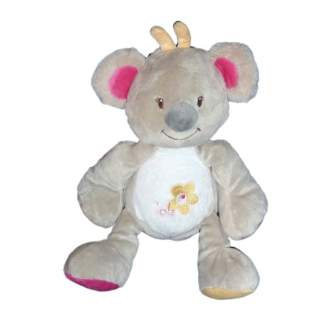 Doudou peluche Koala gris Arthur et Lola Bebisol 24 cm (8953)