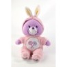 Peluche Bisounours mauve rose Lapin Groscadeau sucettes 26 cm CARE BEARS (20541)
