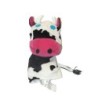 Doudou marionnette Vache blanc rose yeux bleus IKEA (28093)