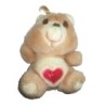 Peluche doudou Vintage Ancien Bisounours 16 cm Grosbisou Coeur Kenner Care Bears (23789)