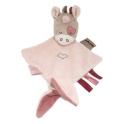 Doudou plat losange licorne rose Nattou Lili Jade et Nina (21777)