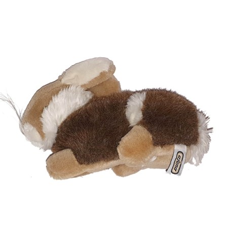 Peluche doudou Lapin marron bleige blanc 24 cm Ajena (24009)