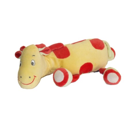 Peluche doudou Sucre d'Orge jaune rouge vert 30 cm (27954)