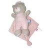 Doudou Ours rose gris Chateau Cape Sucre d Orge 20 cm (26497)