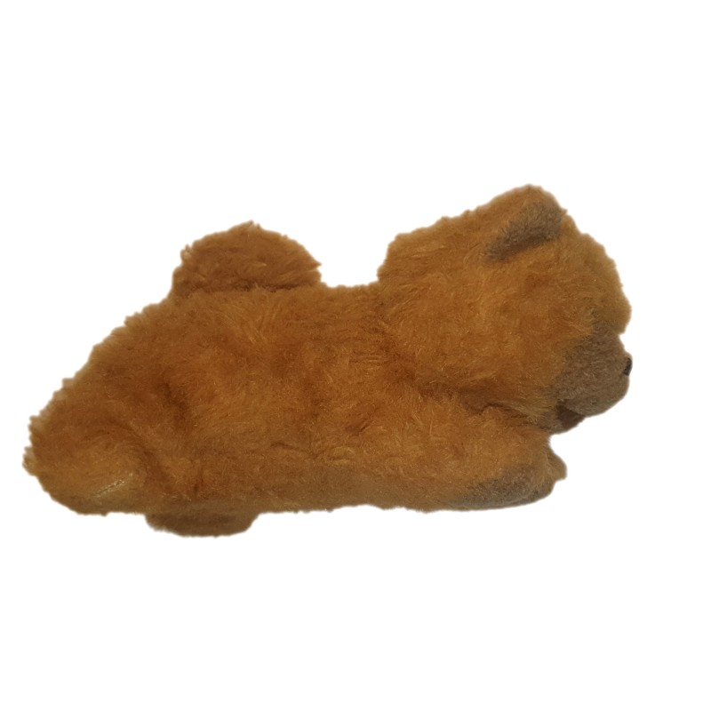 Vintage ancienne peluche chien marron roux AJENA 32 cm (26458)